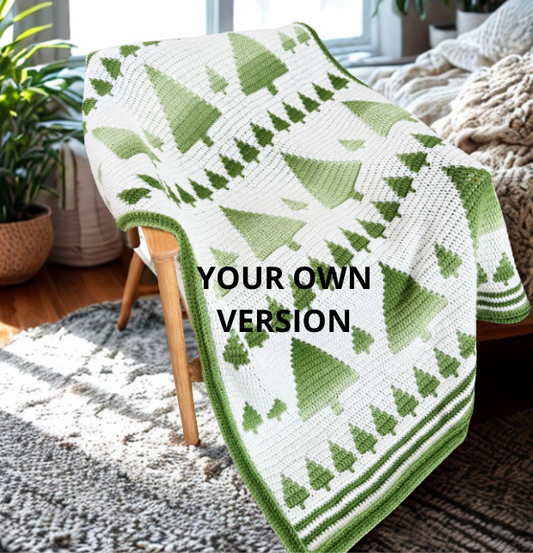 Winter Forest Crochet Blanket- Crochetora